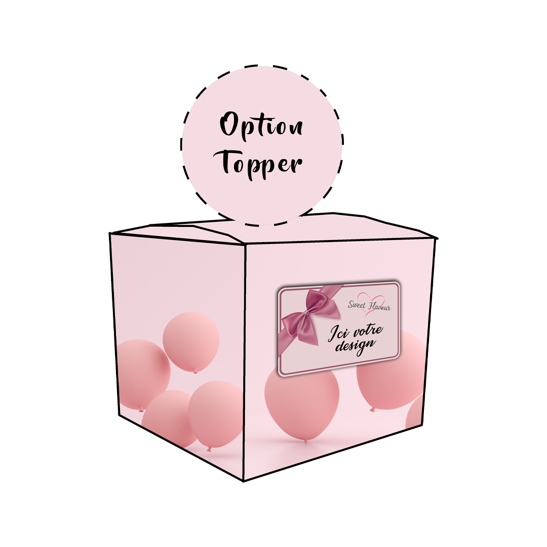 Boîte cadeau bonbon personnalisable type "BOX" (lot de 5)