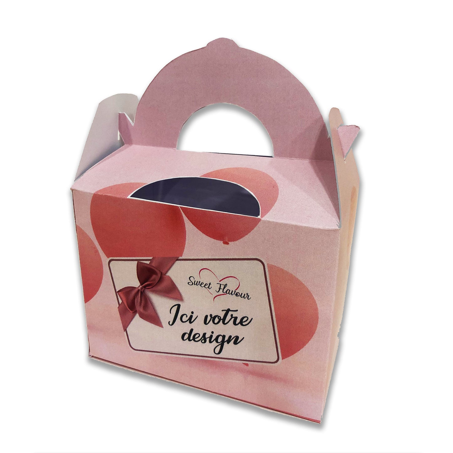 Boîte cadeau bonbon personnalisable type "LUNCH" (lot de 5)